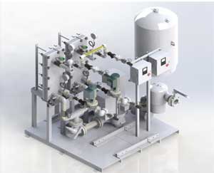 Building Heat using flooded plate and frame for Heritage Building